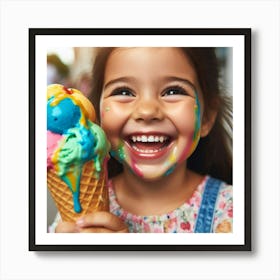 Ice Cream Stock Videos & Royalty-Free Footage Art Print