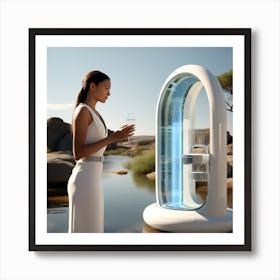 Futuristic Drinking Water Solution Art Print