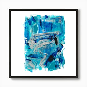 Modern Acrylic Painting, Contemporary Abstract Art 4 Art Print