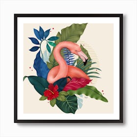 The Flamingo I Art Print