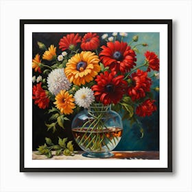 Flowers In A Vase 2 Art Print