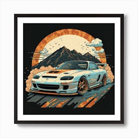 Nissan Supra Art Print