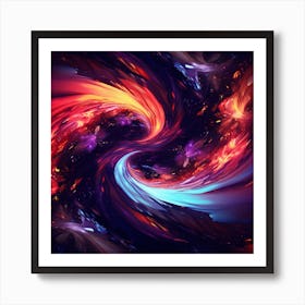 Abstract Fractal Swirl Art Print