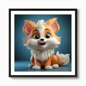 Cute Fox 125 Art Print