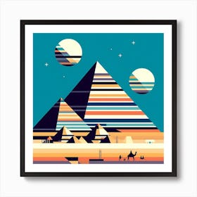 Pyramids Of Giza 2 Art Print