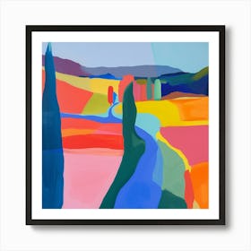 Abstract Travel Collection France 2 Affiche