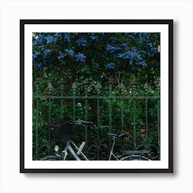 Paris Bicycle Square Art Print