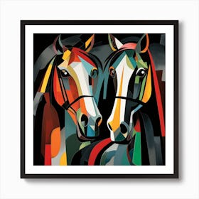 Two Horses Art Print