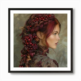 Girl With Red Hair 1 Art Print