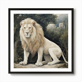 White Lion 1 Art Print