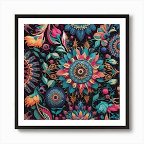 Floral Pattern 28 Art Print