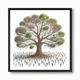 Tree Of People Art Print