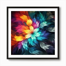 Abstract Flower Art Print