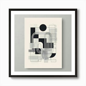 Abstract Geometric Wall Art Art Print