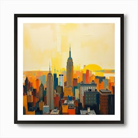 New York City Skyline 2 Art Print