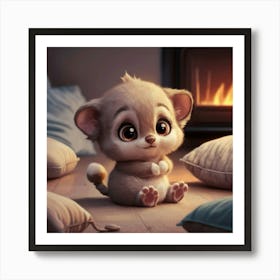 Cute Little Mouse Art Print