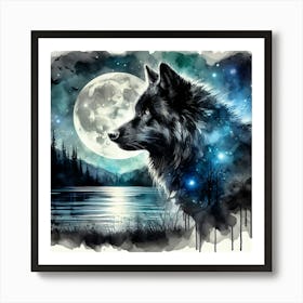 Creative Wild Animal Representation 123 Art Print