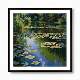 Default Water Lily Pond Claude Monet Art 3 Art Print