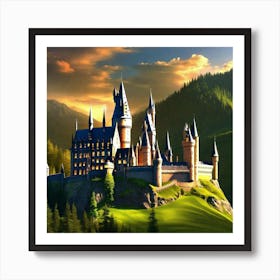 Hogwarts Castle 28 Art Print