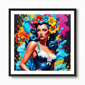 Pin Up Girl 8 Art Print