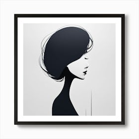 Portrait Of A Woman Art print 1 Art Print