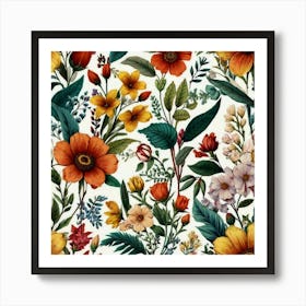 Floral Pattern Art Print