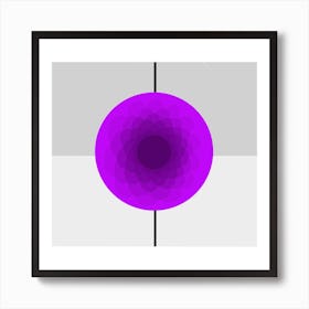 Purple dahlia flower Art Print