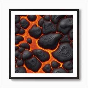 Lava Texture 8 Art Print