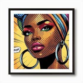 Nyah Pop African Woman Art Print