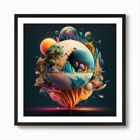 Planet Earth 3 Art Print