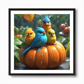 cute birds Art Print