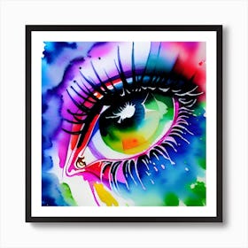 Colorful Eye Affiche