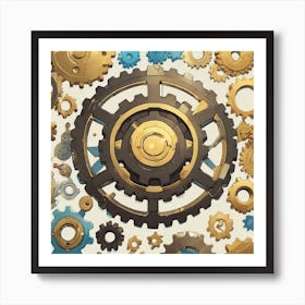 Clockwork Gears 2 Art Print