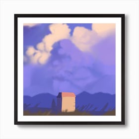 Clouds as big as mountains Art Print