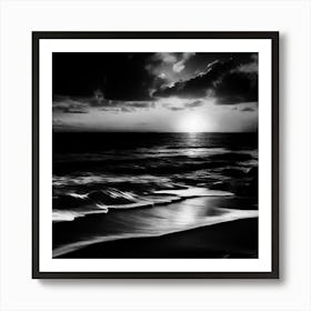 Sunset On The Beach 947 Art Print