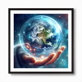 Earth In Hand Art Print