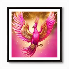 Neon Phoenix Art Print