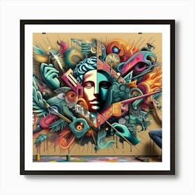 Graffiti Art 1 Art Print