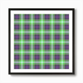 Plaid Fabric 48 Art Print