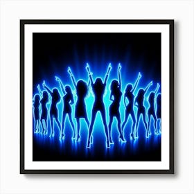 Victorious Women Silhouettes Print Art Print