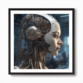 Robot Woman 51 Art Print