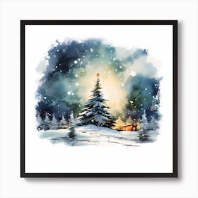 Snowfall Symphony Art Print