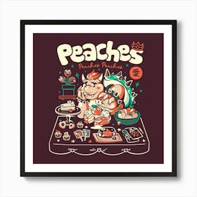 Peaches - Retro Game Geek Gift 1 Art Print