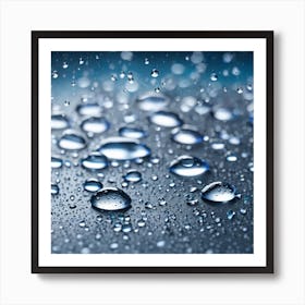 Water Droplets 8 Art Print