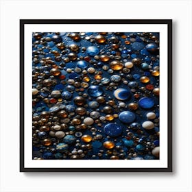 cristal plants and space Art Print