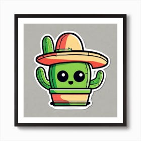 Cactus - Kid'S Sticker Art Print