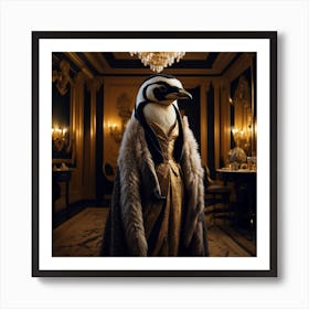 Queen Penguin Art Print