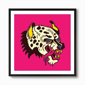 Hyena Square Art Print