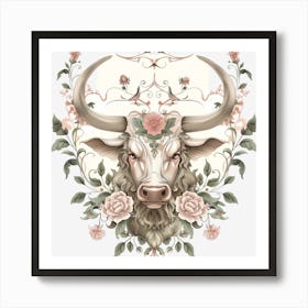 Taurus Zodiac Sign 2 Art Print