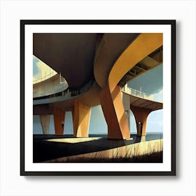 Bridge Over The Ocean Art Print